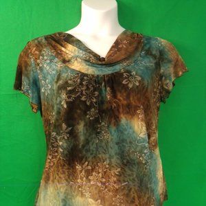 Shannon Ford Brownish Floral Blouse